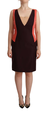 CO|TE Multicolor Polyester Sleeveless Sheath Knee Length Dress